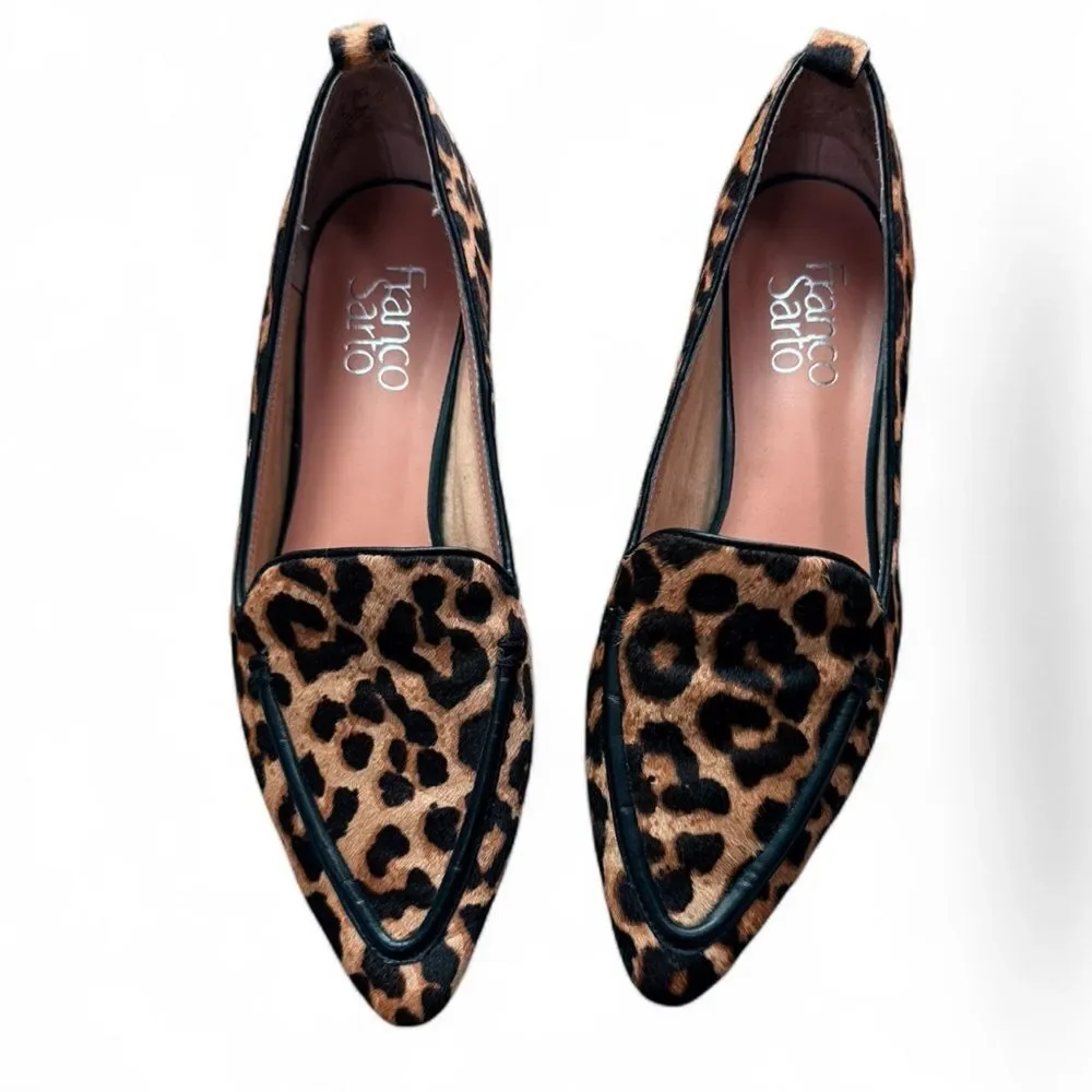Franco Sarto Animal Print Loafers - Picture 3 of 9